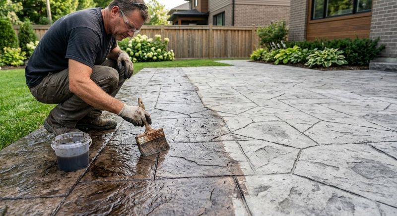 Cement Staining in Frisco, TX