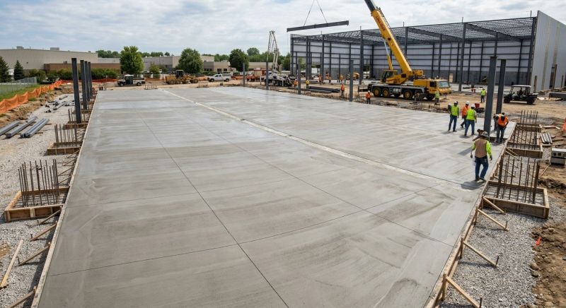 Commercial Slab Construction in Fargo, ND