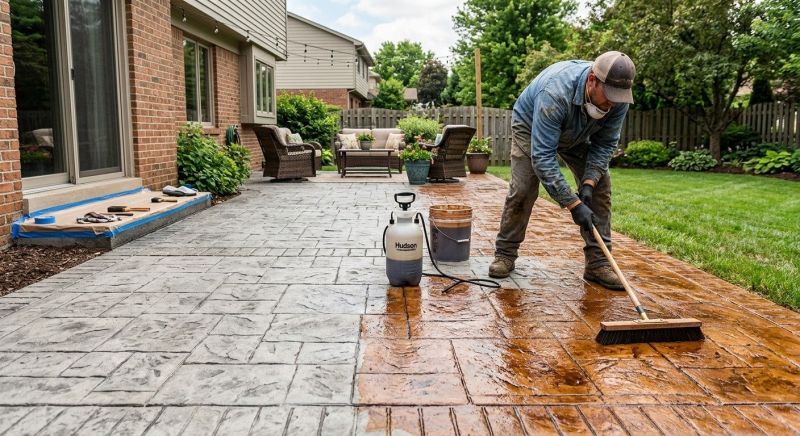 Concrete Patio Finishing in Dallas, TX