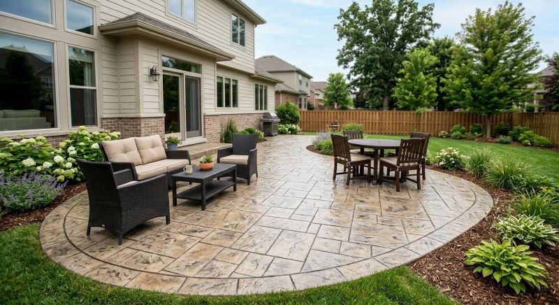 Stamped Concrete Installation in Corpus Christi, TX