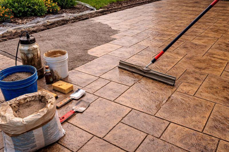 Concrete Overlay Installation in Frisco, TX